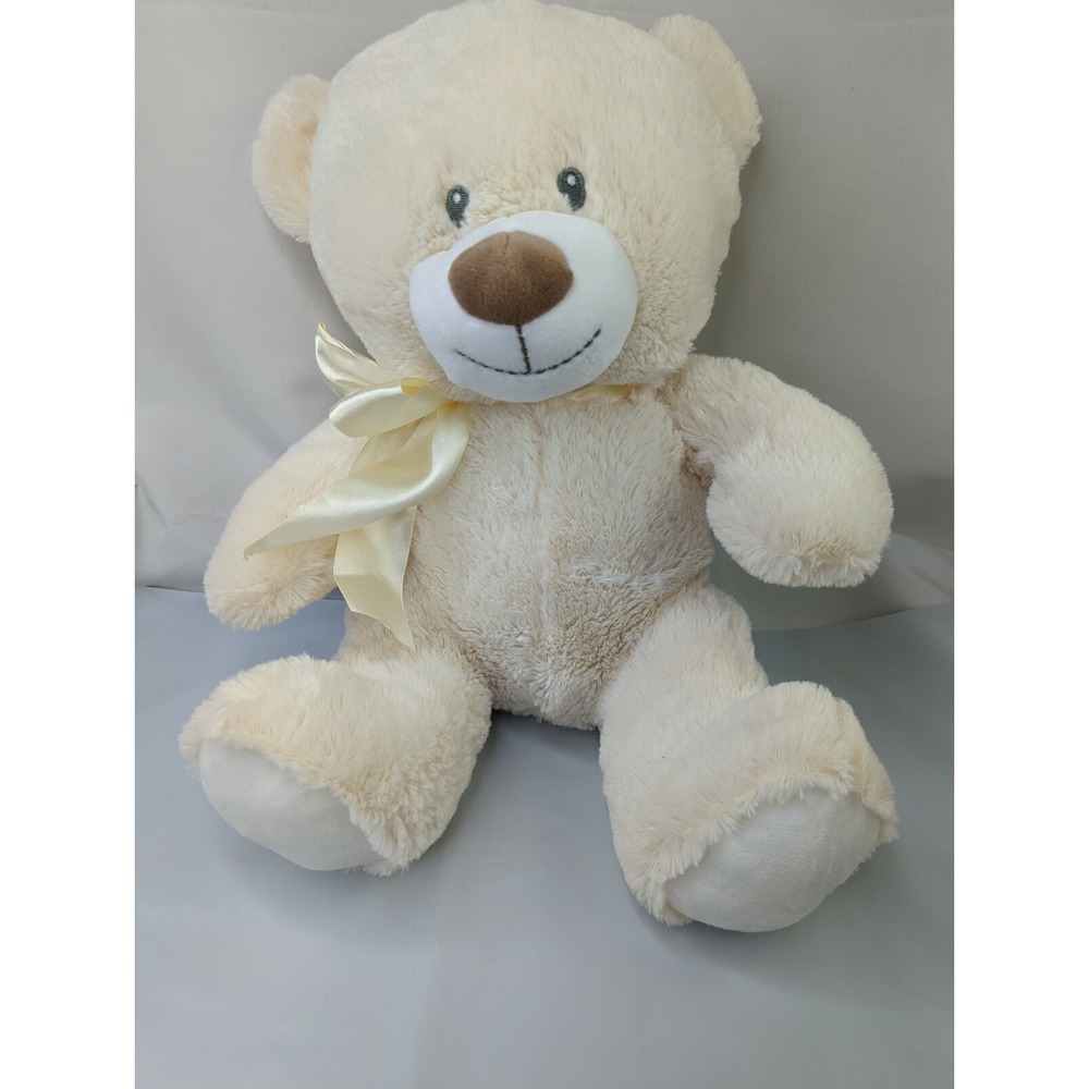 Cream Bear Plush 15 Inch Stuffed Animal Toy